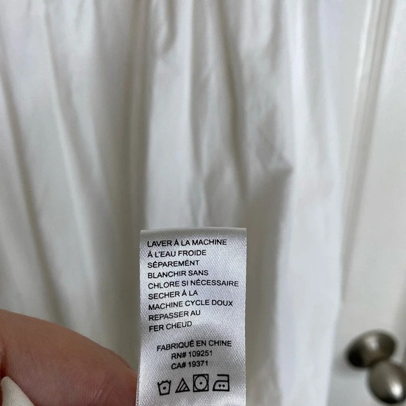 TROVATA Birds of Paradis Dolores Cotton Midi Dress Classic White Size Medium - Picture 10 of 11